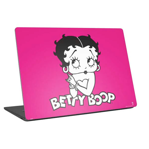 Betty Boop Pink Background Universal Laptop 11in (8.8 x 6.2in) Skin
